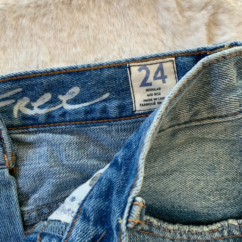 Free People Sofia Mid Rise Waves Shorts Size 24 - Picture 3 of 3